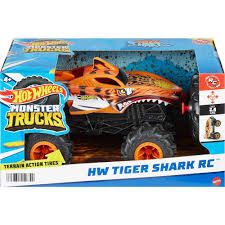 HOT WHEELS RC MONSTER TRUCK 1:24 TIGER SHARK