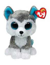 TY BEANIES BOO SLUSH HUSKY DOG, 15CM