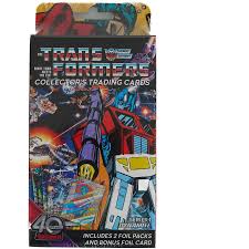 Transformers 40th Anniversary Trading Cards Hanger Box