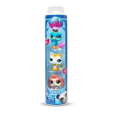 LITTLEST PET SHOP PET TRIO IN TUBE CITY VIBES
