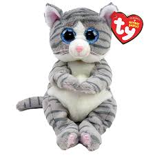 TY BEANIE MITZI GREY TABBY CAT