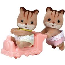 Sylvanian Families Walnut Squirrel Twins 5421