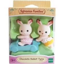 Sylvanian Families Chocolate Rabbit Twins 5420