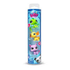 LITTLEST PET SHOP PET TRIO IN TUBE CITY VIBES