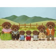 SYLVANIAN FAMILIES CHOCOLATE LABRADOR FAMILY 5730