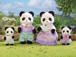 SYLVANIAN FAMILIES POOKIE PANDA FAMILY 5529