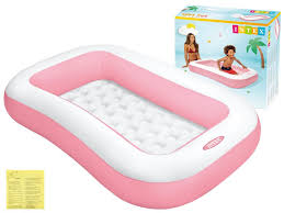 Inflatable Rectangle Pink Pool 1.66M X 1.00M X 25 Cm