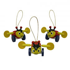 Buzzy Bee Christmas Decoration 8 Pack