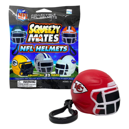 SqueezyMates 2025 NFL Gravity Feed Helmet Blnd Bag Assorted