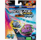 BEYBLADE BURST QUADSTRIKE DUAL PACK HYDRA KERBEUS K8 & FIERCE BAZILISK B8
