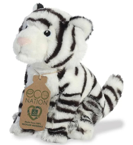 Antics Aurora Eco Nation White Tiger Plush