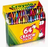 Crayola Crayons & Sharpener 64 Pack Assorted