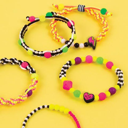 Retro Neon Black & White Bracelets