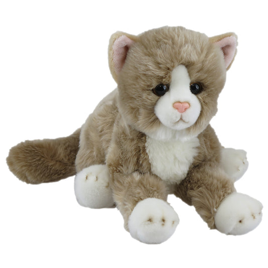 Soft Cat Beige Lying 36cm