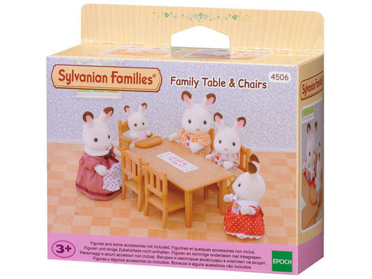 SYLVANIAN FAMILIES FAMILY TABLE AND CHAIRS ACCESSORIES SET 4506