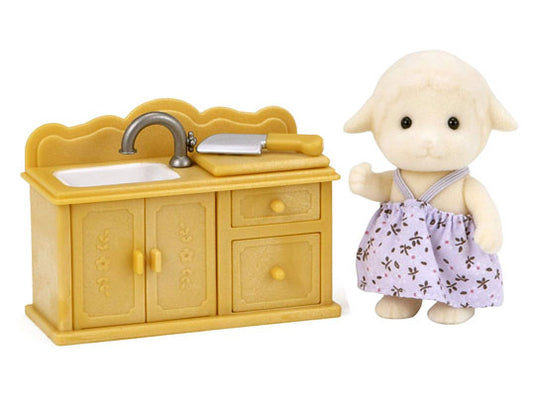 Sheep Sister with Kitchen Set 5141