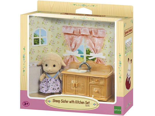 Sheep Sister with Kitchen Set 5141