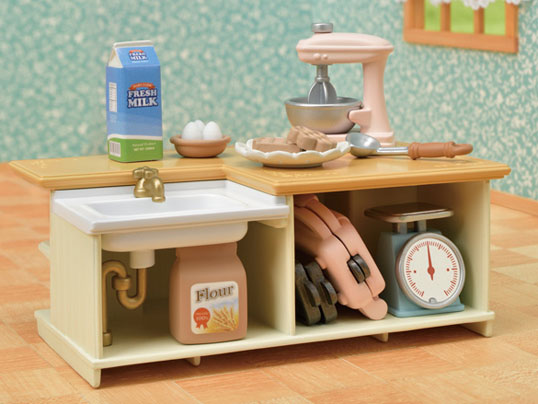 SYLVANIAN FAMILIES KITCHEN ISLAND ACCESSORIES SET 5442