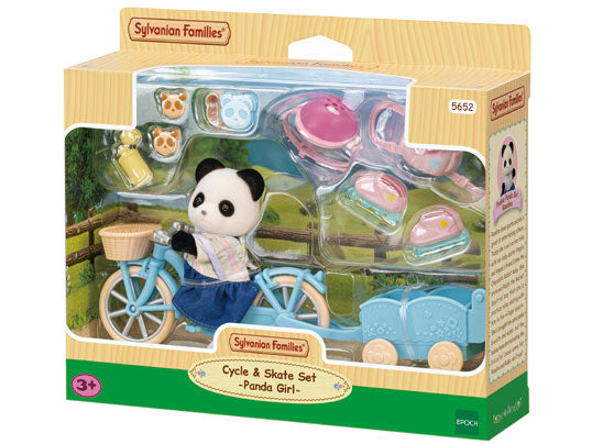 SYLVANIAN FAMILIES CYCLE & SKATE ACCESSORIES SET - PANDA GIRL 5652